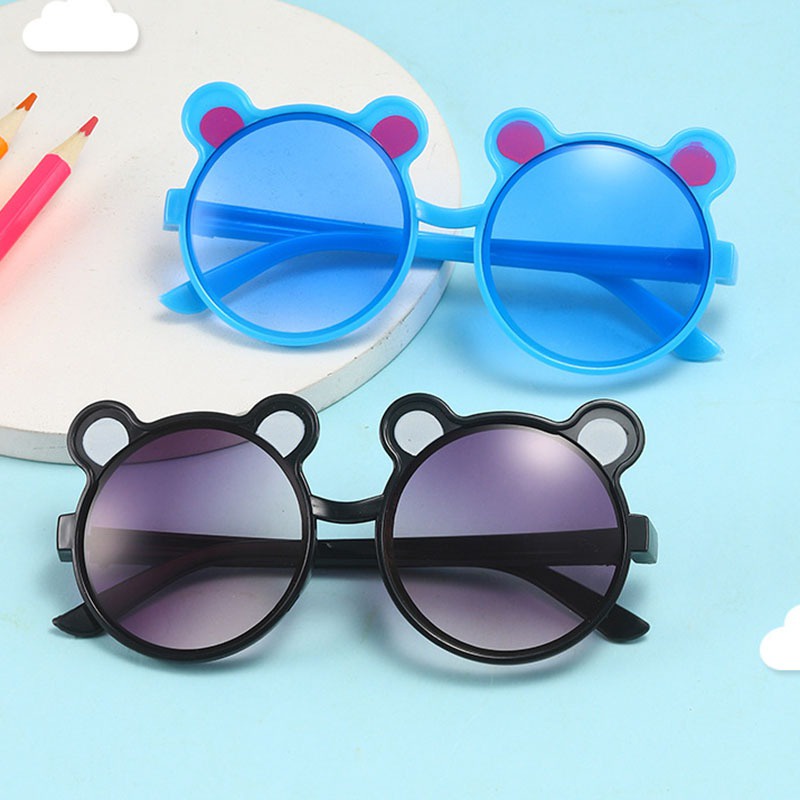 Kính Mát Gọng Tai Gấu Dễ Thương Cho Bé