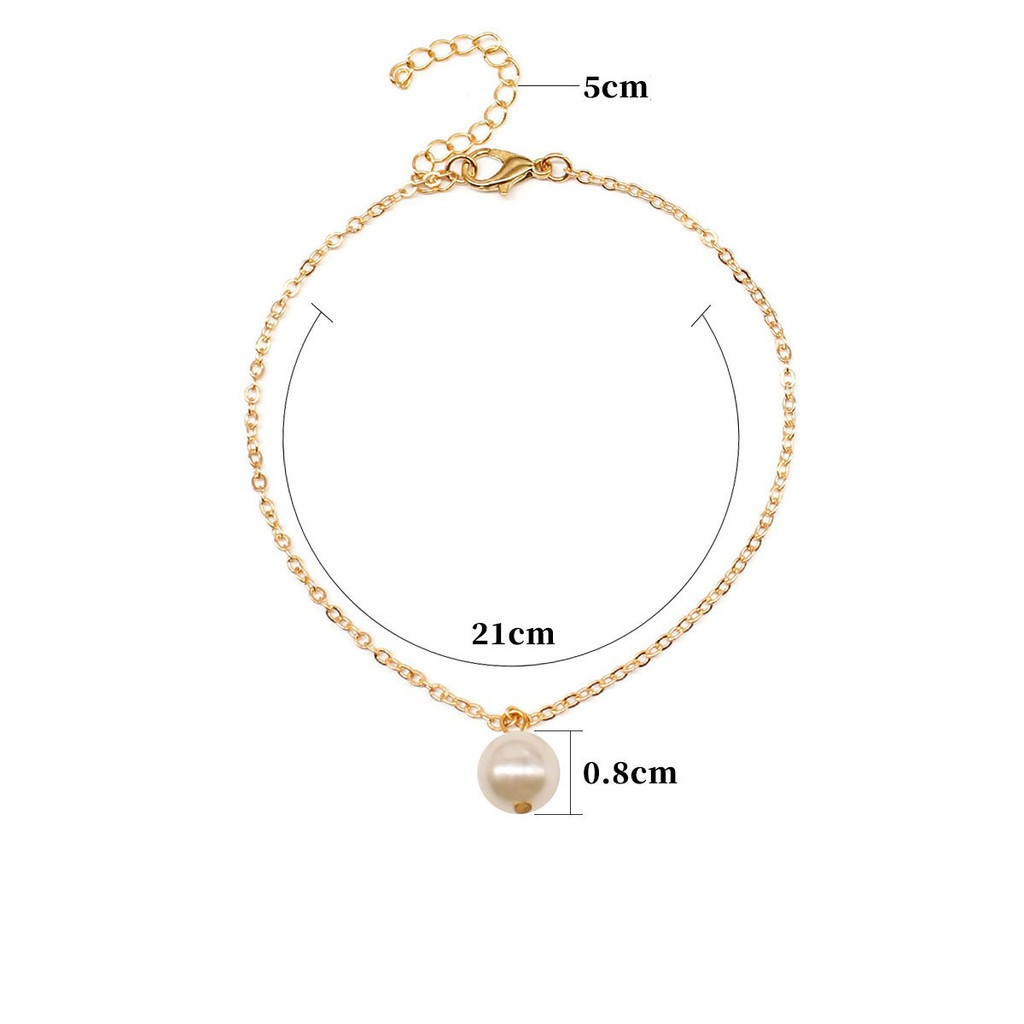 Lắc Chân Nữ Đính Ngọc Trai Thời Trang | BigBuy360 - bigbuy360.vn