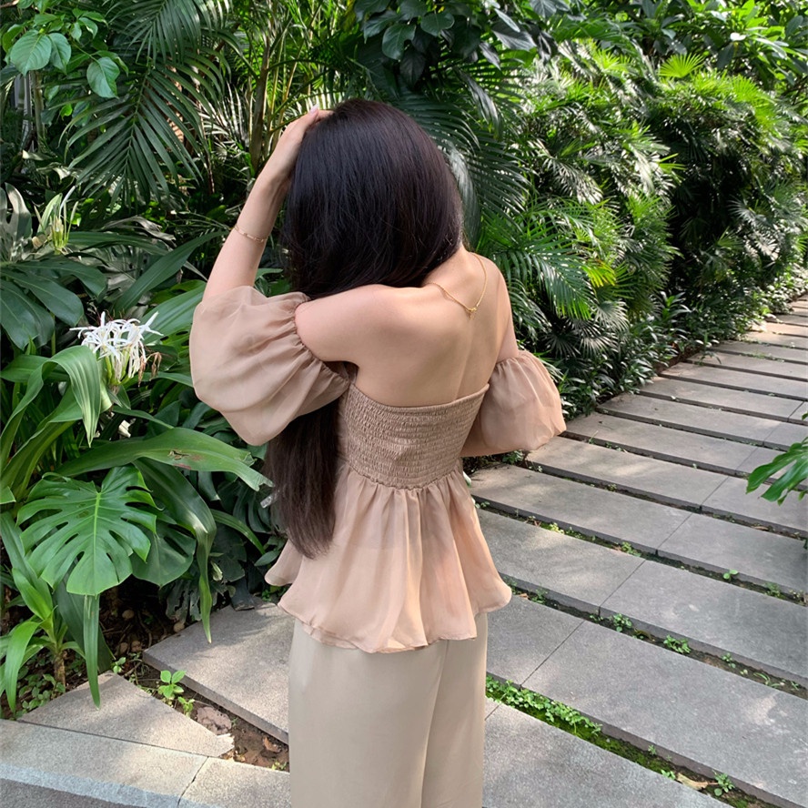 Áo Nữ Tay Ngắn Hở Vai Thời Trang Quyến Rũ