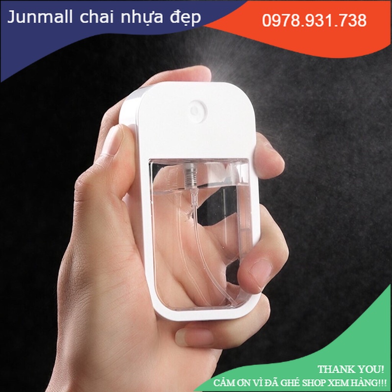 Chai xịt khuẩn mini 100ml kèm móc khoá carabiner tiện lợi, chai xịt móc khoá treo xe