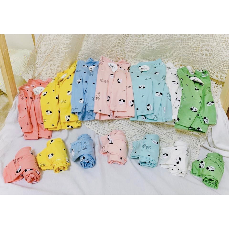 (Video+ ảnh thật) Bộ dài tay bé trai/ bé gái Minky Mom in Họa tiết ngộ nghĩnh (vải thun lạnh) size 3-14kg