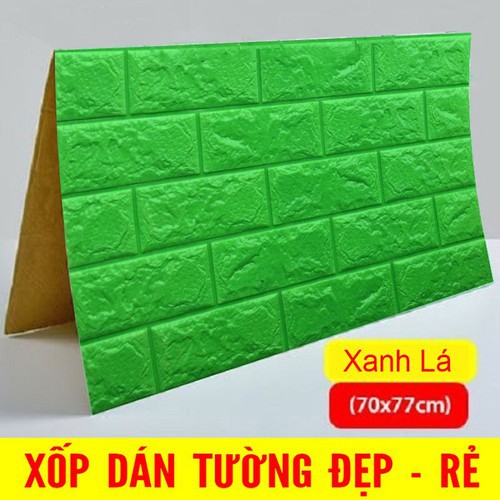 miếng dán tường 3D giả gạch trang trí nhà cửa 70*77cm - xốp 3-5MM | BigBuy360 - bigbuy360.vn