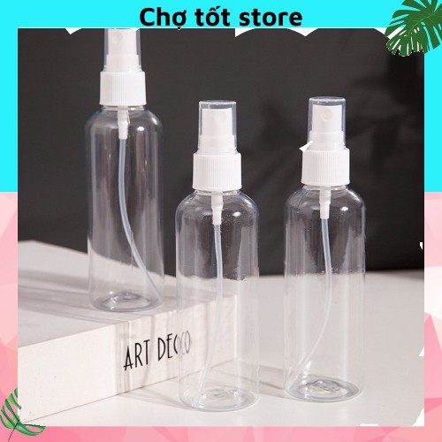 Chai xịt phun sương 50ml /100ml - chai lọ nhựa chiết mỹ phẩm du lịch 88069 Chợ Tốt Store