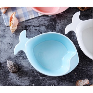 Bát sứ cá trái tim size lớn cho bé ăn dặm