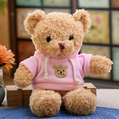 Gấu Bông Teddy Head Tales Size Mini 30cm Áo Hồng