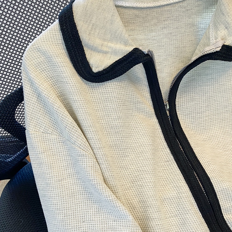 SUXI Áo Hoodie Tay Dài Dáng Rộng Màu Sắc Đơn Giản Cho Nữ