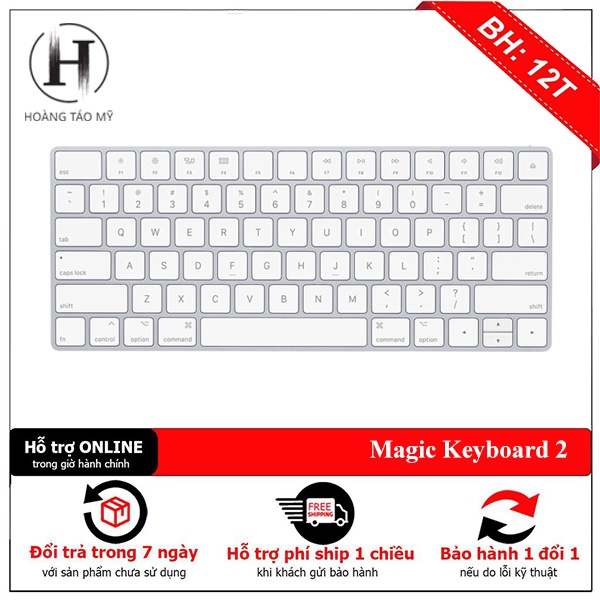 Bàn phím không dây kết nối Bluetooth "Magɪc Keyboᴀʀd 2" layout US cho iPad, Macbook