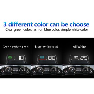 1 Piece Car HUD Digital Head Up Display Speedometer Speed Warning Systems