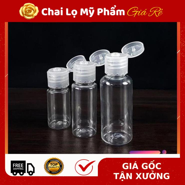 Chai Chiết Mĩ Phẩm ❤ RẺ VÔ ĐỊCH ❤ [20ml,30ml] Chai lọ nhựa pet nắp bật chiết mỹ phẩm , phụ kiện du lịch