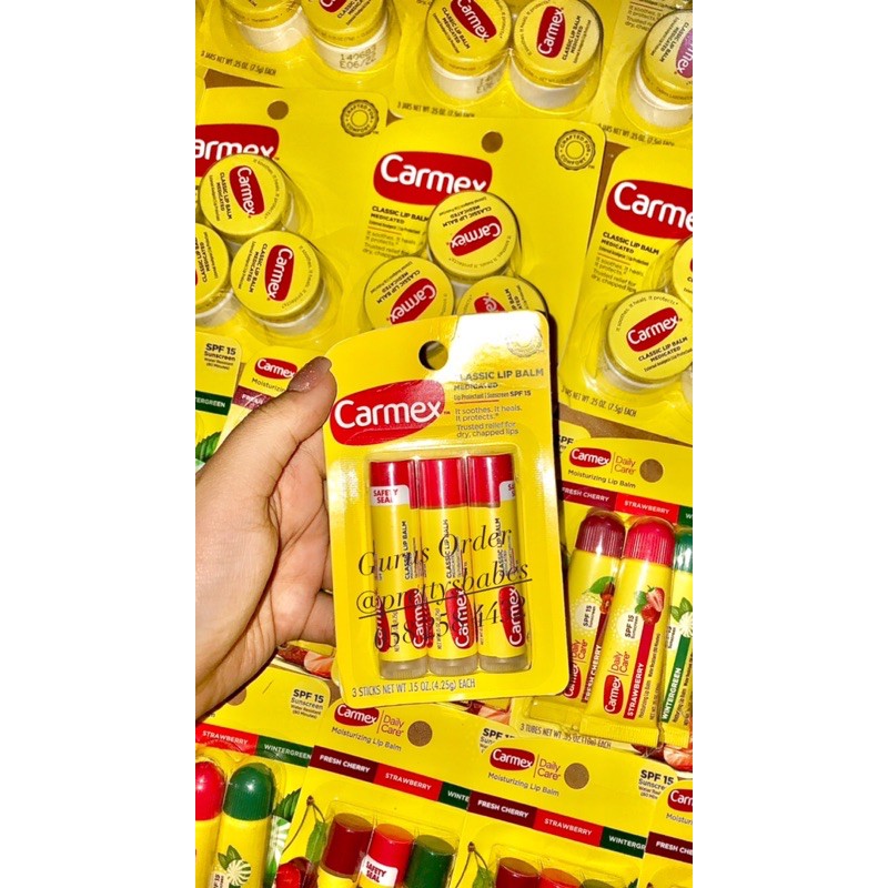 (BILL US) Son dưỡng môi CARMEX - Giảm khô môi, dưỡng ẩm, chống nắng, chống rạn nứt môi | BigBuy360 - bigbuy360.vn