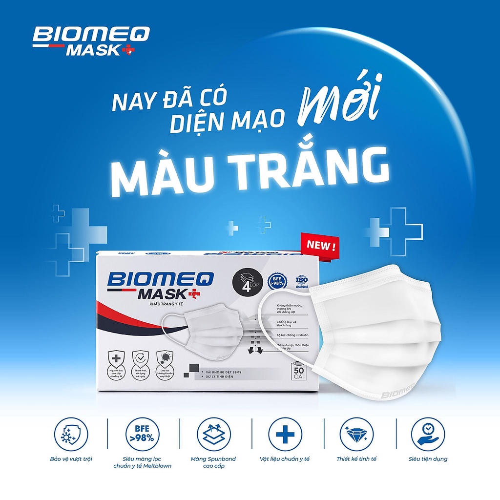 Khẩu trang y tế BIOMEQ MASK số lượng thùng các loại - MEDICAL