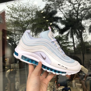 <HOT> Giày thể thao sneaker 97 trắng đế xanh Freeship