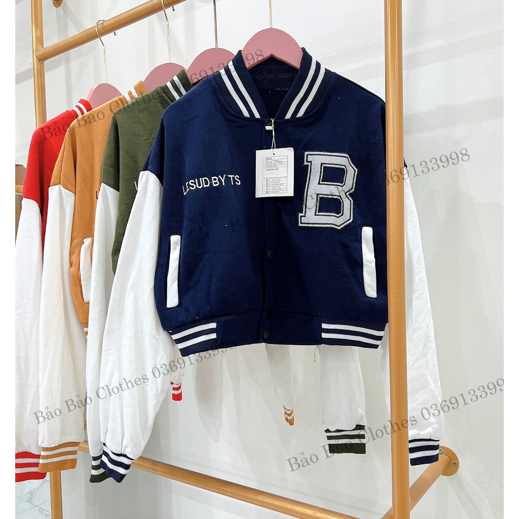 Áo Khoác Nỉ Crt  Nam Nữ  Form Rộng Chữ B Vải Dày Mịn Thoáng Mát Thiết Kế Thời Trang Kiểu Dáng Năng Động