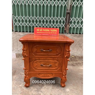 Tủ táp kê đầu giường gỗ gõ mặt 40x50 cao 55