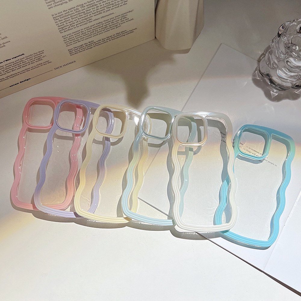 Ốp lưng iphone Ốp Điện Thoại Họa Tiết Gợn Sóng Cho iphone13pro Max iPhone 12 11/Promax/X/Xs/13/Pro/Max RK CASE-III