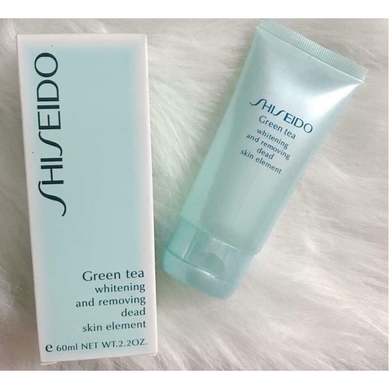 Tẩy tế bào chết mặt Shiseido trắng da chiết xuất trà xanh dạng Gel 60 ml