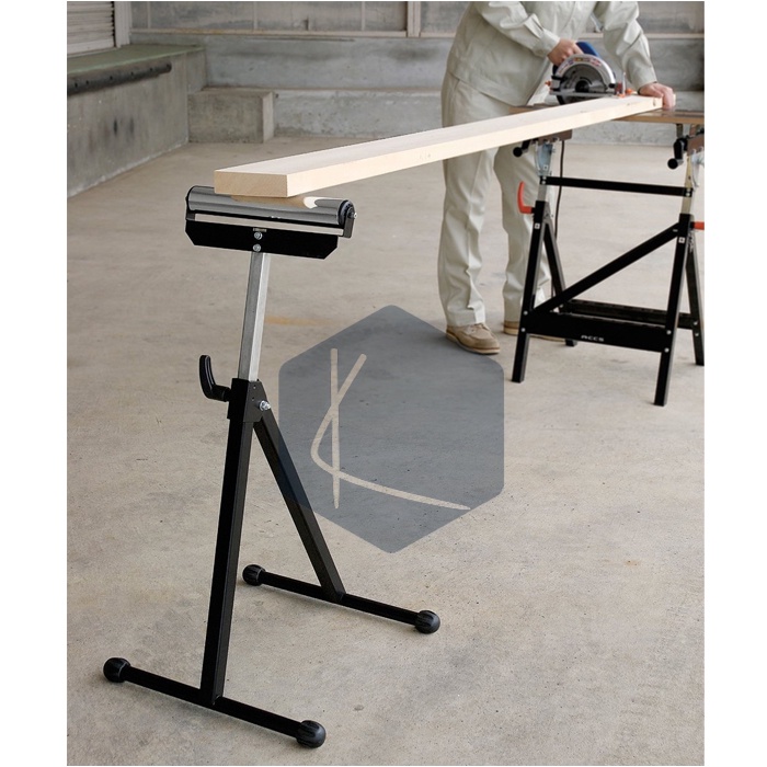 Con lăn đỡ phôi / chân đỡ phôi gỗ - roller stand JL-6038