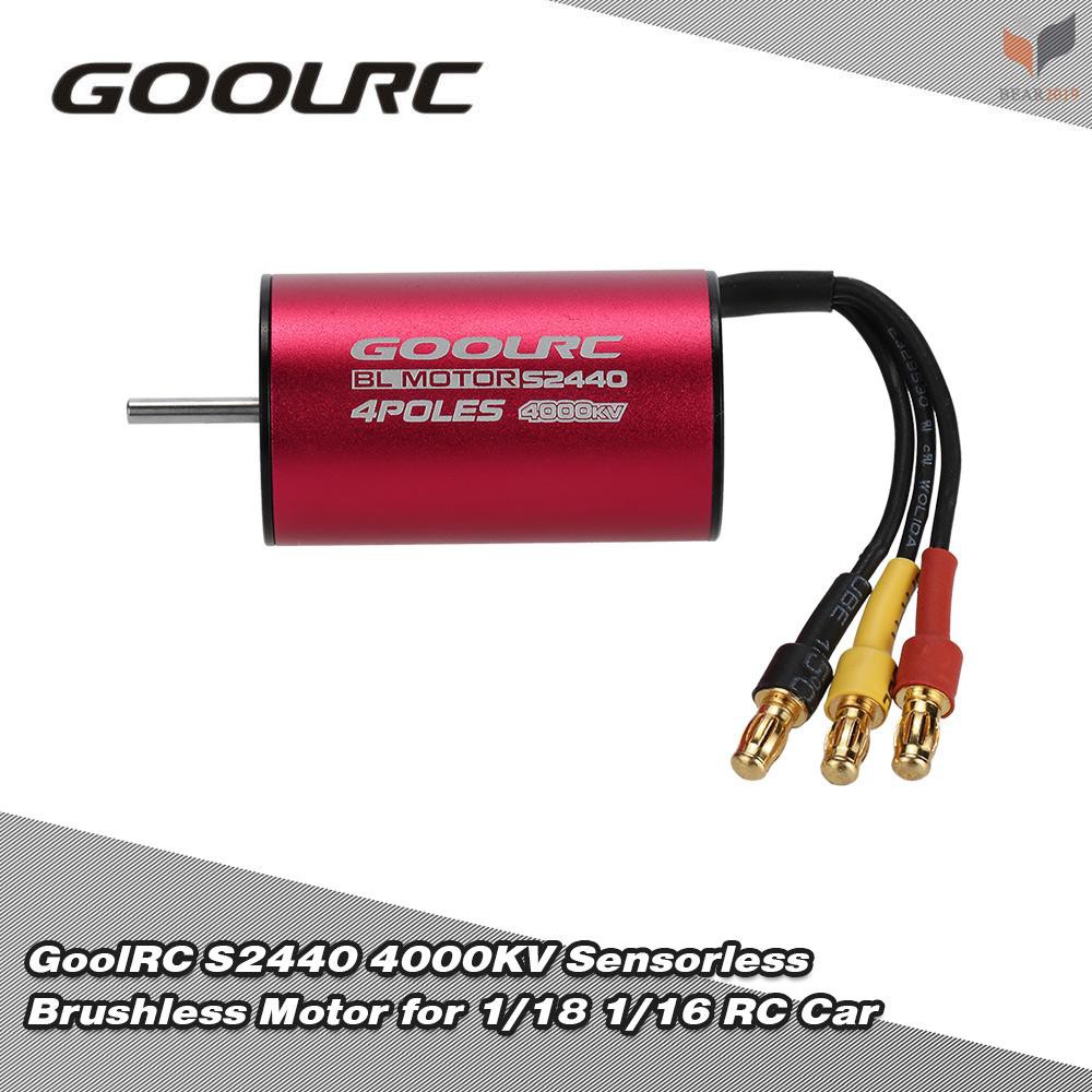 Động cơ không chổi than không cảm biến s440 4000kv chuyên dụng cho xe điều khiển 1/18