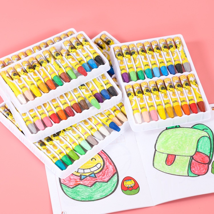 Bút sáp dầu 12/18/24/36 màu hộp giấy học sinh hộp giấy cao cấp