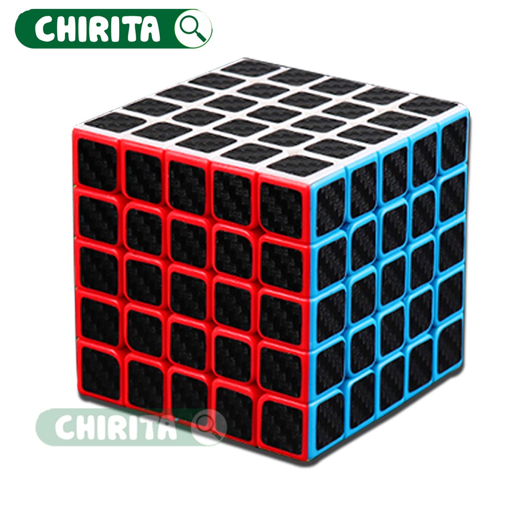 Rubik Cube 5x5 (VIỀN MÀU) Loại Tốt NO.8923 - Rubik Xoay Trơn Mượt Đồ Chơi Trẻ Em CHIRITA (shop có bán rubik 3x3..)