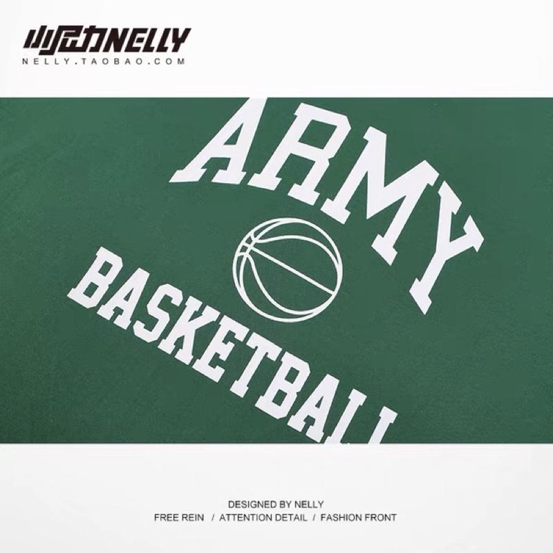 Áo phông nelly heybig sale (có sẵn) 19 army basketball
