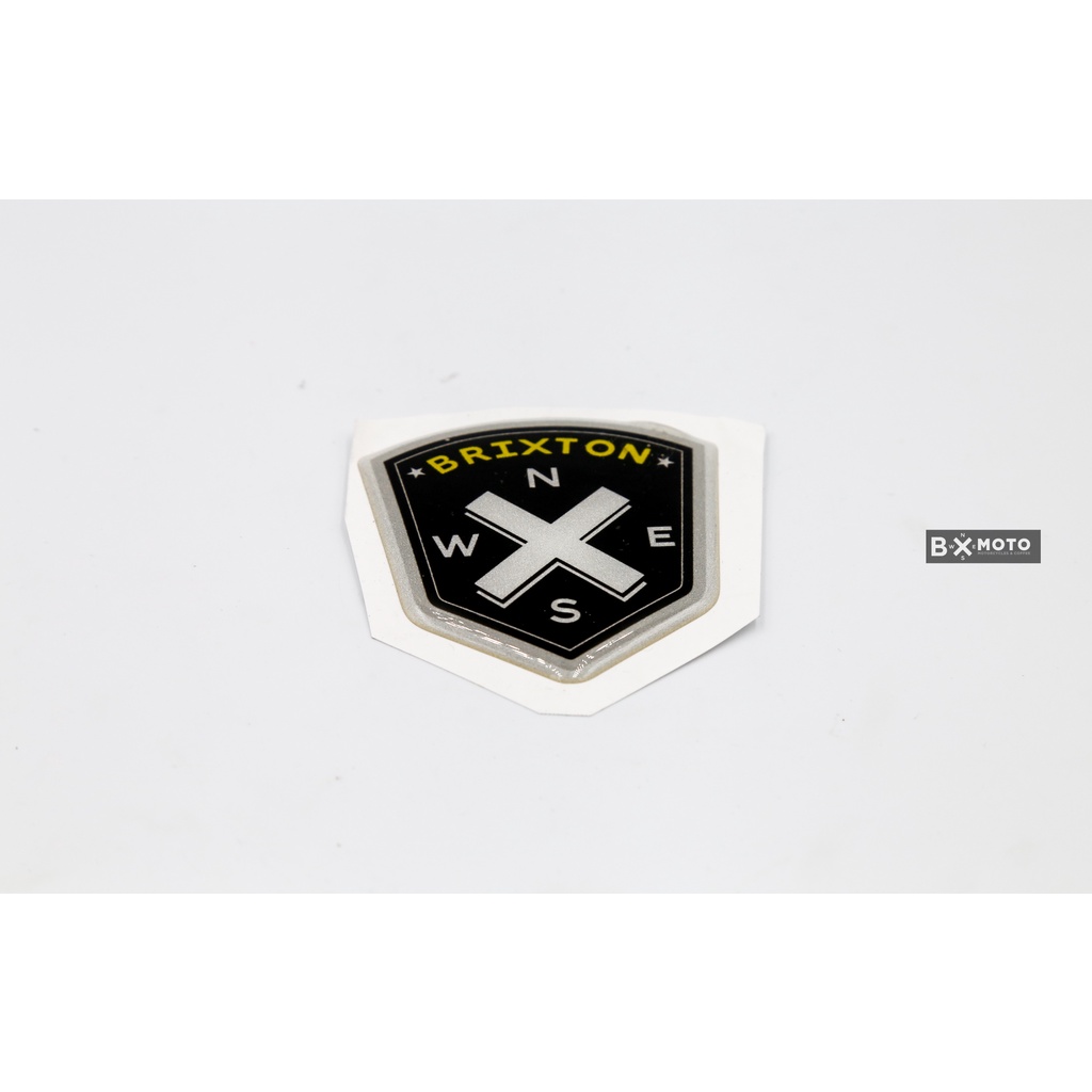 Logo dán bình xăng Brixton tam giác (cặp)