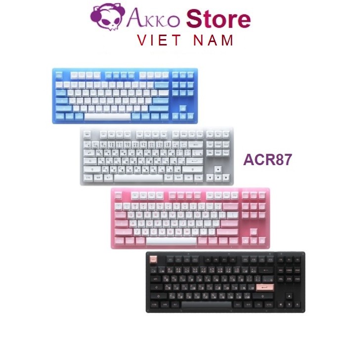 Bàn phím cơ AKKO ACR87 Hotswap / RGB / AKKO CS Switch Jelly ( Blue , Pink ,White , Black )
