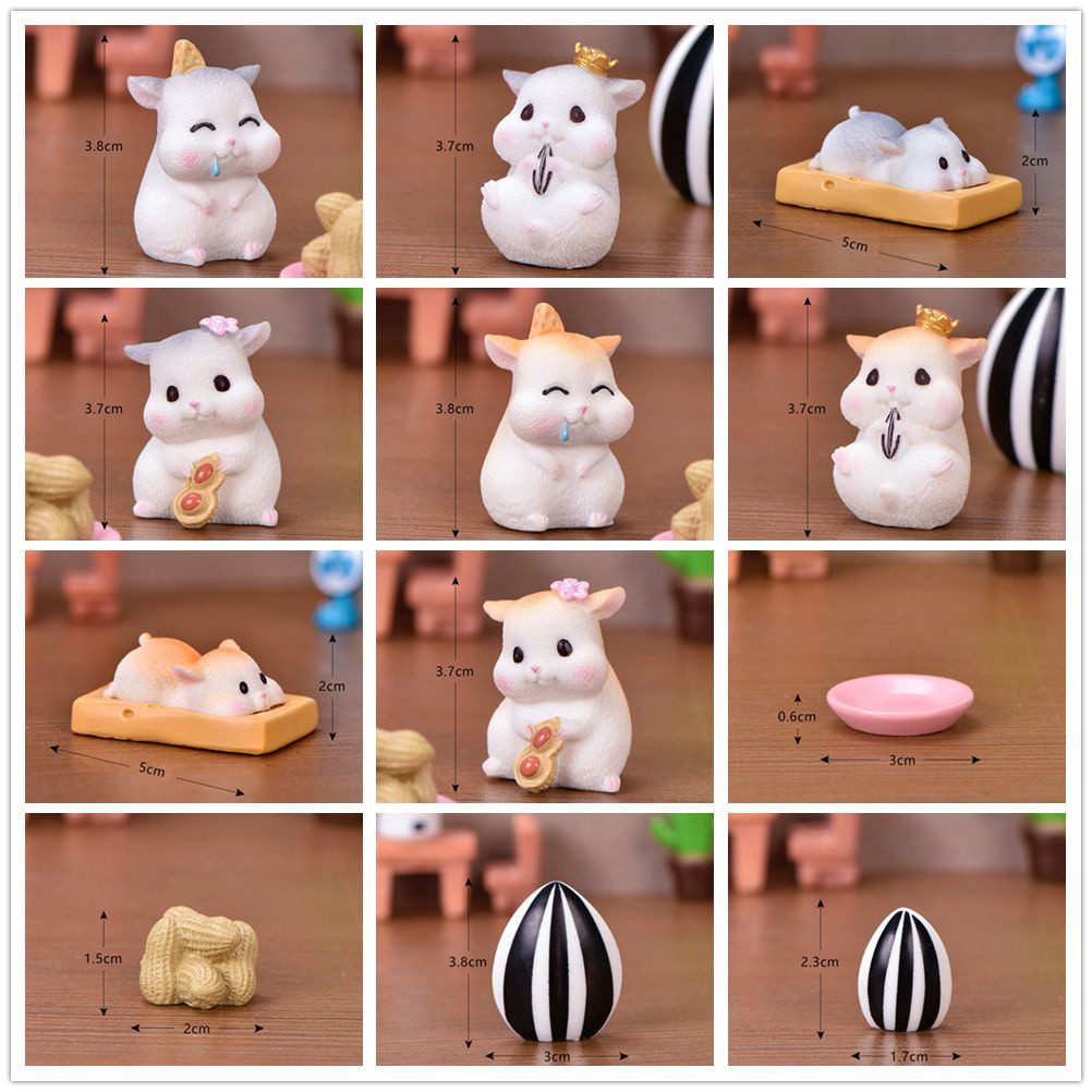 Mô Hình Chuột Hamster Mini Dùng Trang Trí Tiểu Cảnh Diy