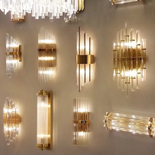 Đèn tường gắn pha lê