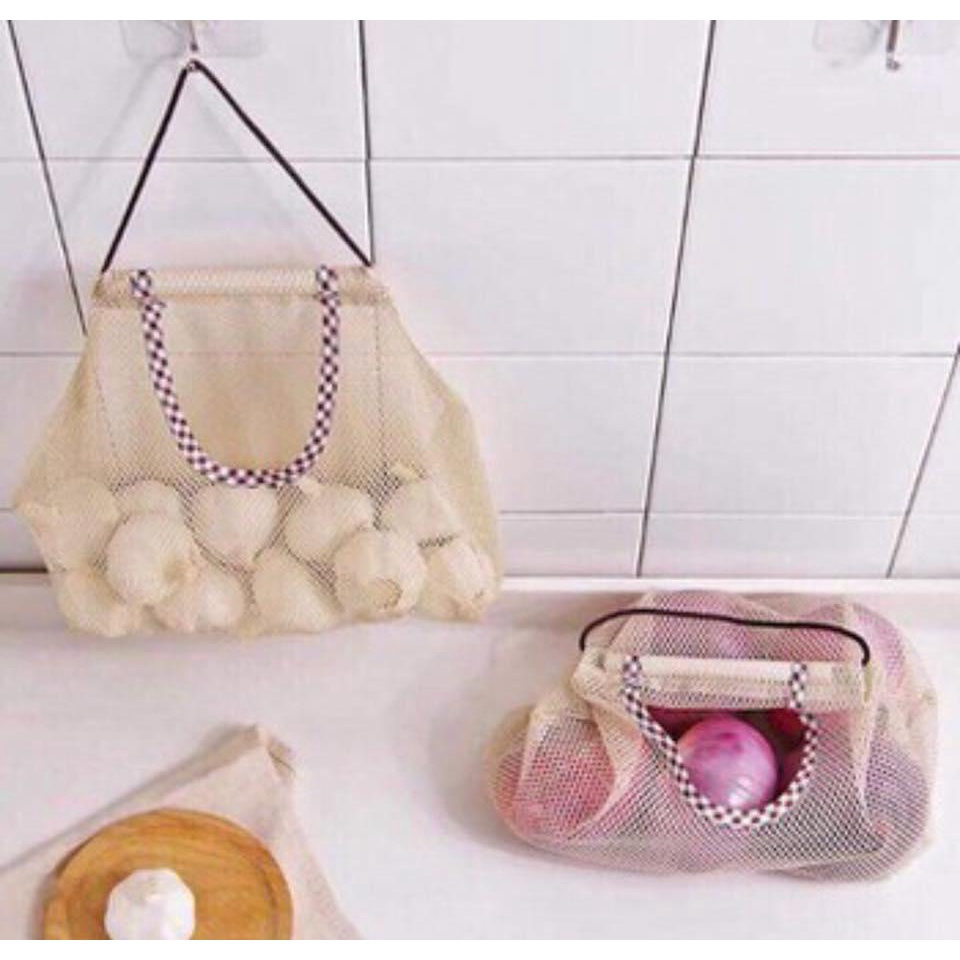 Túi treo hành, tỏi nhà bếp