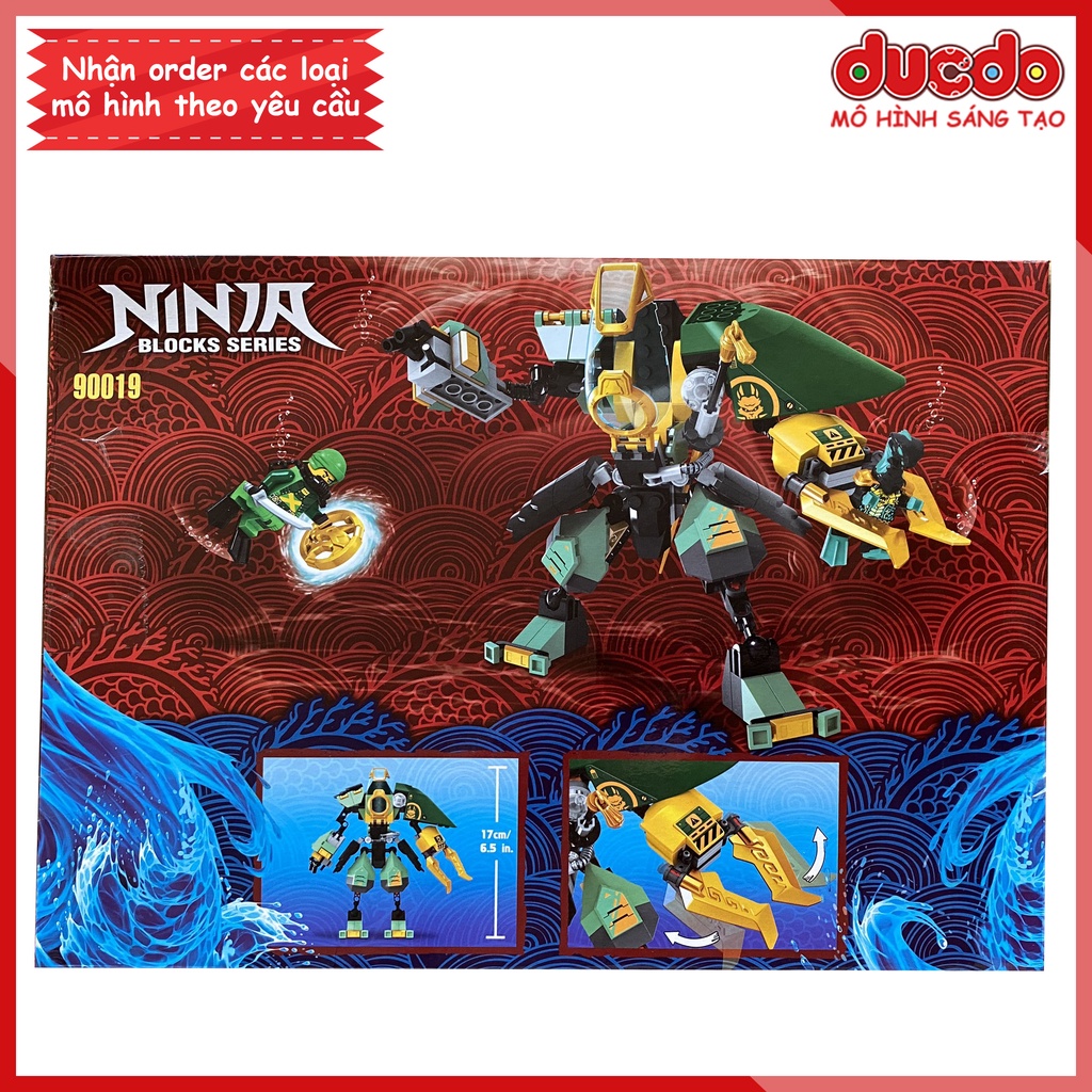ZIMO 90019 Lắp ghép Ninjago Chiến giáp Hydro của Lloyd - Đồ chơi Xếp hình Mô hình 71750