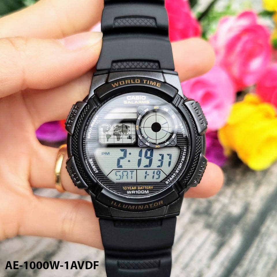 [FULL MÀU] Đồng hồ nam thể thao Casio chính hãng Anh Khuê AE, AE-1000W, AE-1200WHD, AE-1400WH