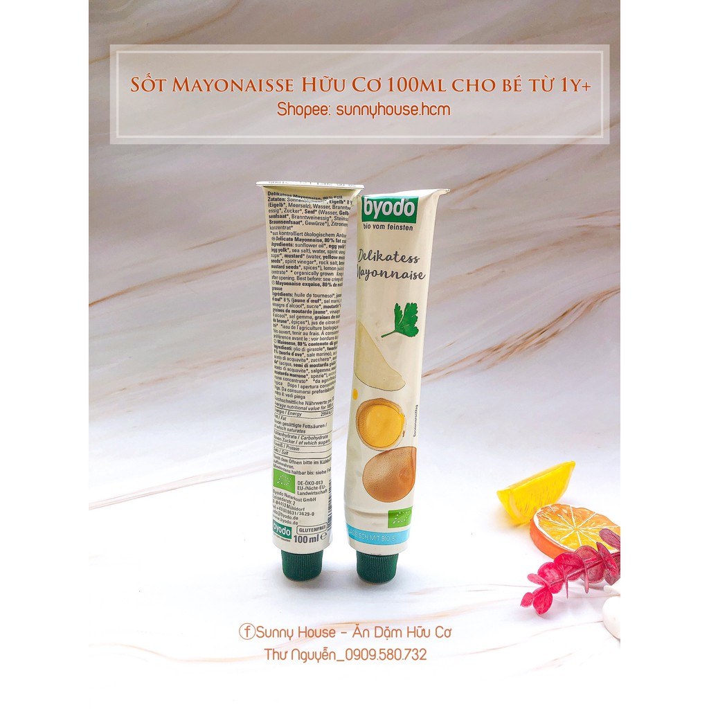Sốt Mayonnaise Hữu Cơ Byodo 100ml