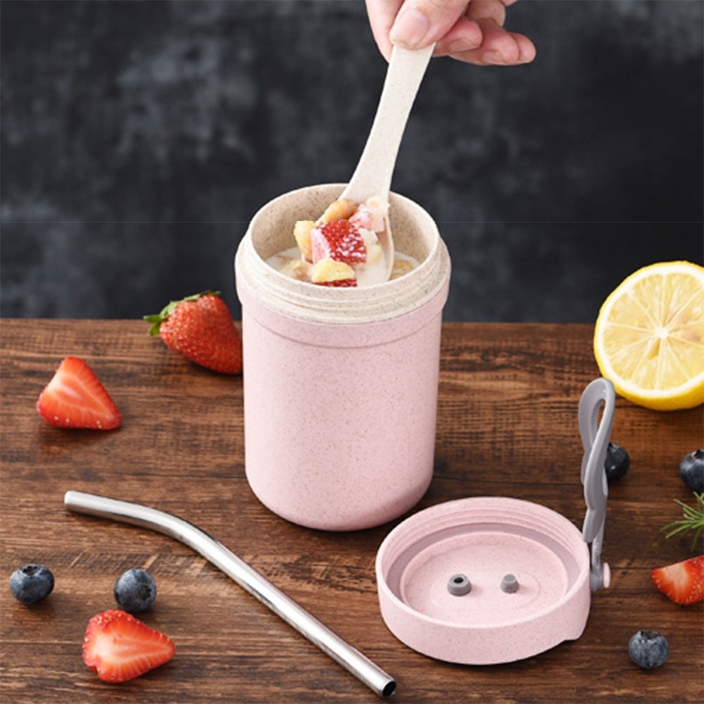 [Tổng Kho Sỉ] Cốc Đựng Canh Trưa Văn Phòng - Chất Liệu Lúa Mạch An Toàn