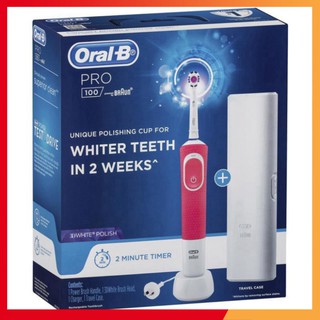 GIÁ CHƯA TỪNG CÓ Bàn chải đánh răng điện Oral B Pro 100 Cross Action Power Toothbrush Black chính hãng GIÁ CHƯA TỪNG CÓ