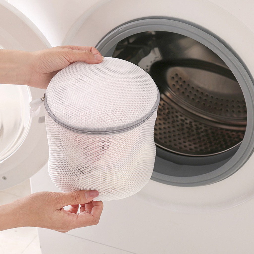 Túi lưới giặt đồ lót cho máy giặt - Túi lưới giặt quần áo 2 lớp - Kích thước 18x17cm | BigBuy360 - bigbuy360.vn