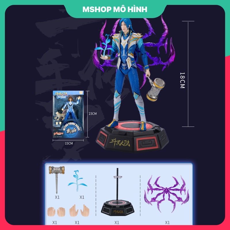 Đồ chơi mô hình Đường Tam Tiểu Vũ, Vinh Vinh.. sử lai khắc thất quái 18cm - Đấu la đại lục