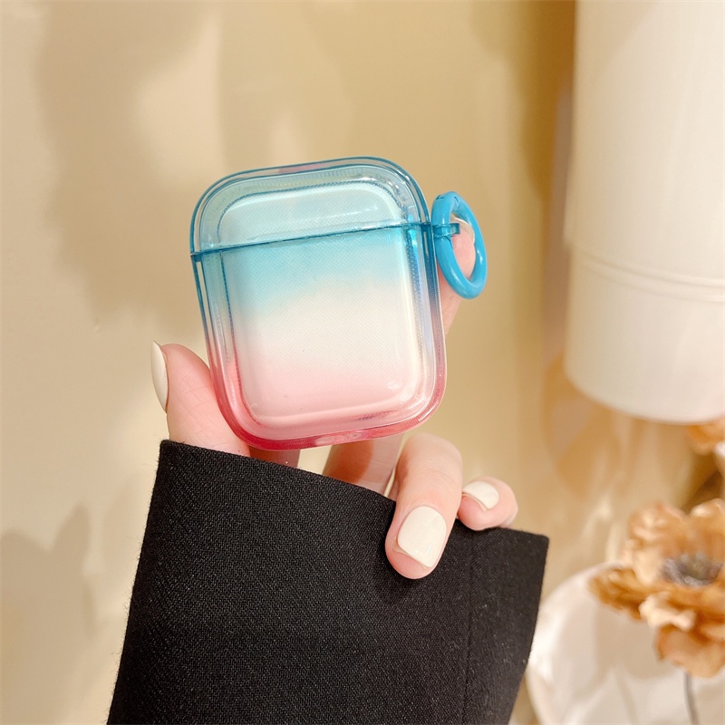 Vỏ Bảo Vệ Hộp Sạc Tai Nghe Bluetooth Không Dây Airpods1 / 2 Pro Phantom Air Pods Pro 3 Màu Gradient Thời Trang Ốp