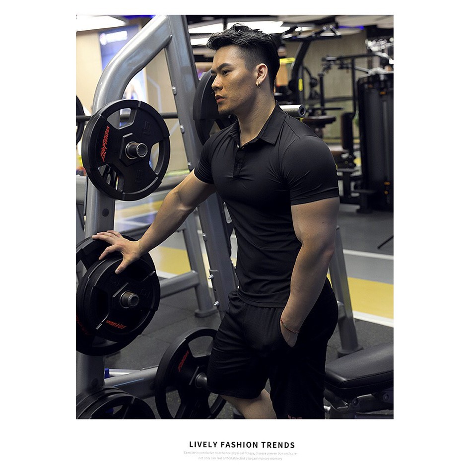 ÁO TẬP GYM NAM GOLD SHARK THUN LẠNH CO GIÃN 4 CHIỀU, MẶC THOẢI MÁI, THOÁNG MÁT CỰC THÍCH GS01 | BigBuy360 - bigbuy360.vn