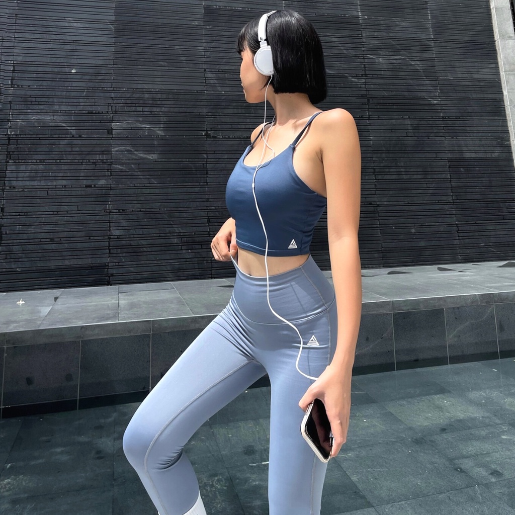 Bộ thể thao nữ Fitme áo bra tập gym Lota, quần legging dài co giãn 4 chiều năng động thấm hút tốt
