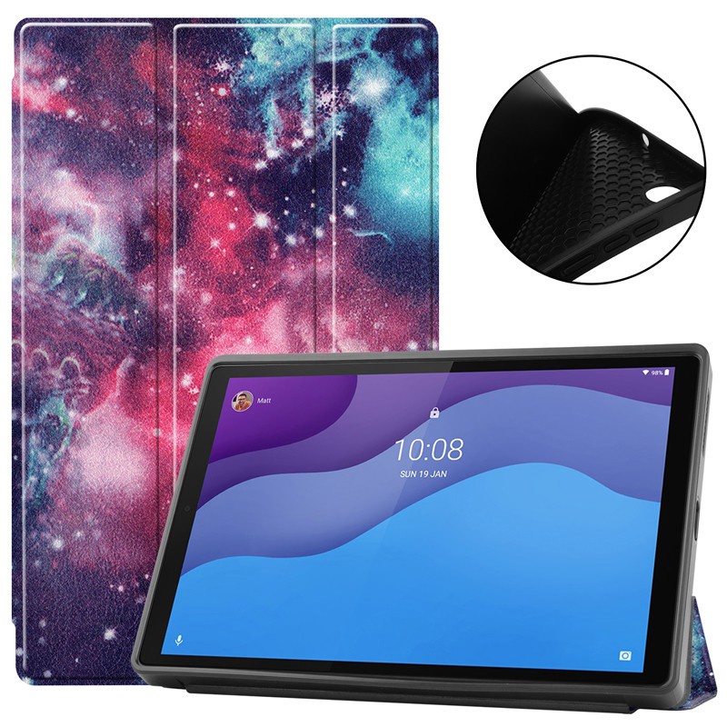 Mềm Bao Da Máy Tính Bảng Pu In Hình Vẽ Cho Lenovo Tab M10 Hd (2Nd Gen) Tb-X306X X306F X306 Ốp