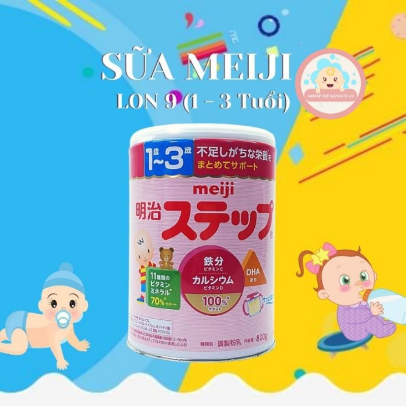 SỮA BỘT MEIJI SỐ 1-3 800g