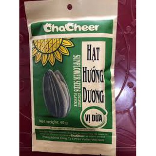 1 thùng (200 Gói ) Hạt Hướng Dương Chacher Vị Dừa 40gr