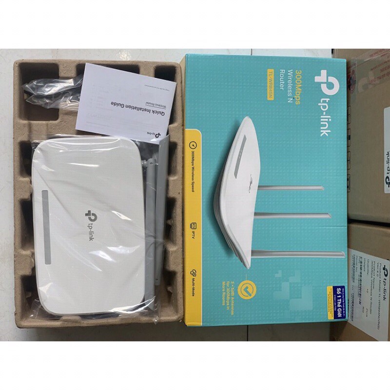 Bộ phát wifi TPLINK 845N 3 ăng ten xuyên tường Chính hãng Bảo hành 2 năm