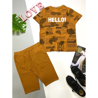 Bộ Thun Thái HELLO! lửng tay ngắn cao cấp