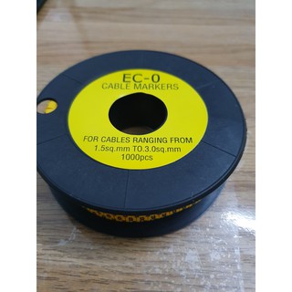 Vòng đánh dấu dây cáp EC0 line từ 0-9
