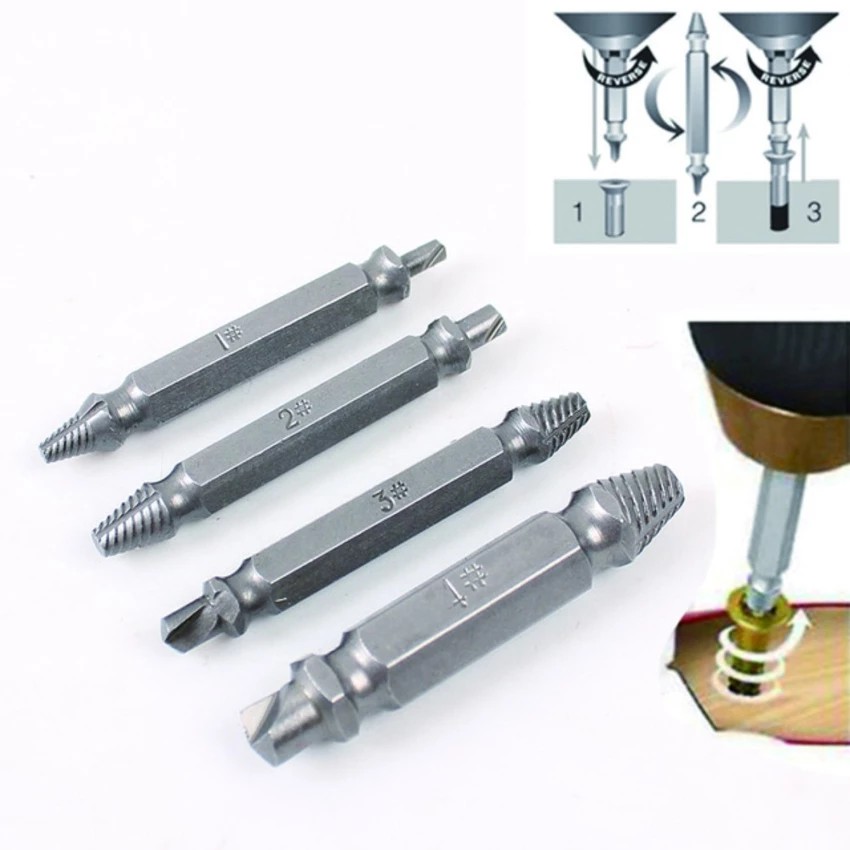 tool vặn ốc gãy 4 món thép gió cao cấp