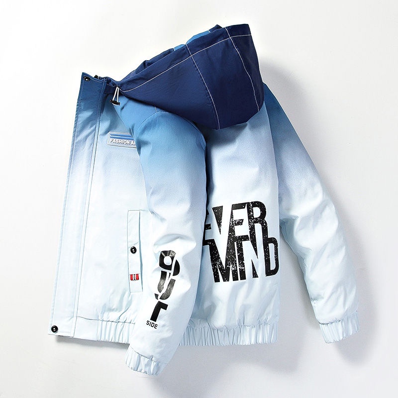 Áo khoác cotton lót nhung dày dặn thời trang thu đông cho nam chất lượng cao