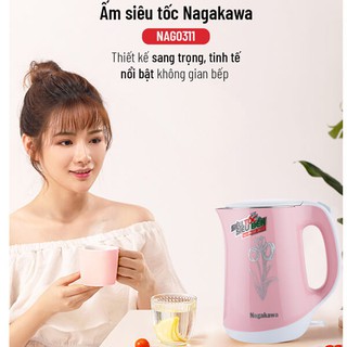 [Oder] - Bình Đun Siêu Tốc 2 Lớp Nagakawa NAG0311