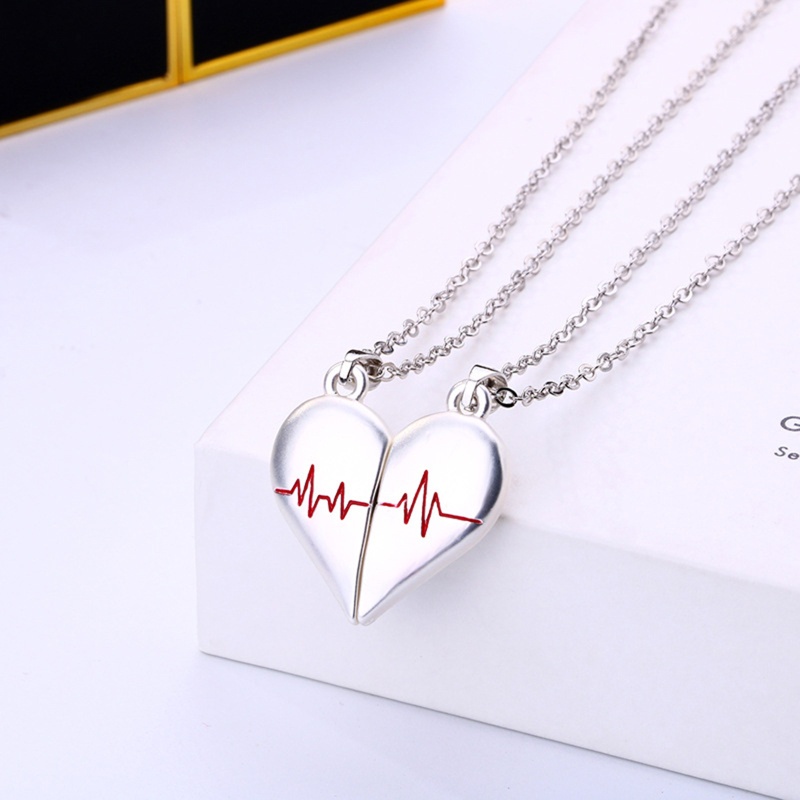 Set 2 Vòng cổ Tình Bạn Mặt Hình Trái Tim